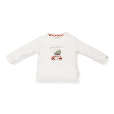 Langarmshirt "Merry Christmas" für Neugeborene, Babys und Kleinkinder