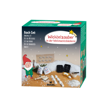 Wichtel Set In der Weihnachtsbäckerei mit u.a. Schablone