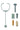 Lennart Doktor Set aus Silikon - Das Set enthält: Stethoskop, Hammer, Thermometer, Pflasterpackung, Spritze und Schlauch